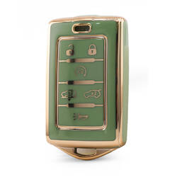 Nano High Quality Cover For Jeep Remote Key 6 Button Green Color Jeep-E11J6