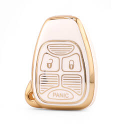 Nano High Quality Cover For Chrysler Remote Key 3 Button White Color CRSL-A11J3A