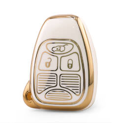 Nano High Quality Cover For Chrysler Remote Key 3 Button White Color CRSL-A11J3B