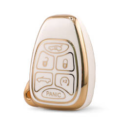 Nano High Quality Cover For Chrysler Remote Key 6 Button White Color CRSL-A11J6