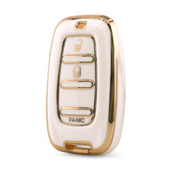 Nano High Quality Cover For Chrysler Remote Key 3 Button White Color CRSL-B11J3