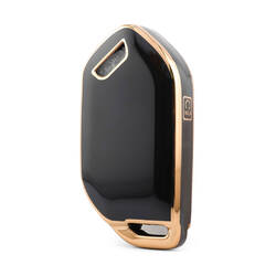 Housse Nano de haute qualité pour clé télécommande Kia 4 boutons couleur noire KIA-S11J4