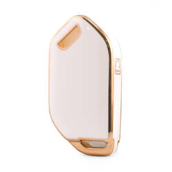 Housse Nano de haute qualité pour clé télécommande Kia 4 boutons couleur blanche KIA-S11J4