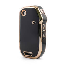 Housse Nano de haute qualité pour clé télécommande Kia 3 boutons couleur noire KIA-T11J3