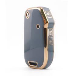 Housse Nano de haute qualité pour clé télécommande Kia 3 boutons couleur grise KIA-T11J3