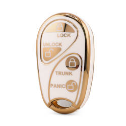 Cover di alta qualità nano per chiave telecomando Nissan 4 pulsanti colore bianco NS-E11J4