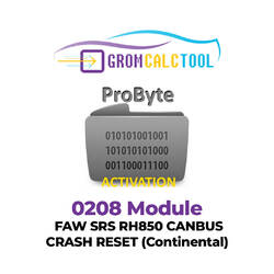 GromCalcTool 0208 Modulo FAW SRS RH850 CANBUS CRASH RESET (Continental)