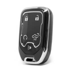 Nano High Quality Cover For GMC Remote Key 5 Button Black Color Silver Frame GMC-A11Y5A