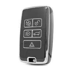 Nano High Quality Cover For Land Rover Remote Key 5 Button Black Color Silver Frame LR-B11Y