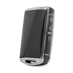 Nano High Quality Cover For Mazda Remote Key 3 Button Black Color Silver Frame MZD-B11Y3