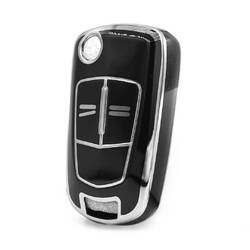 Nano High Quality Cover For Opel Remote Key 2 Button Black Color Silver Frame OPEL-A11Y