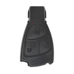 Mercedes Benz Smart Key Remote Shell Black 3 Buttons Without Battery Holder