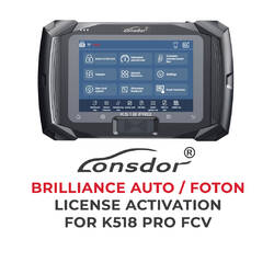 Lonsdor - BRILLIANCE AUTO / FOTON License activation For K518 Pro FCV