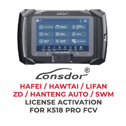 Lonsdor - HAFEI / HAWTAI / LIFAN/ZD / HANTENG AUTO / SWM License activation For K518 Pro FCV
