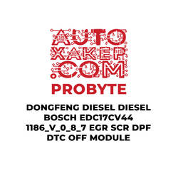 ProByte DongFeng Dizel Dizel Bosch EDC17CV44 1186_V_7_8_0 EGR SCR DPF DTC KAPALI Modülü