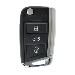 Volkswagen VW Polo Flip Remote Key Shell 3 Buttons HU162 Blade