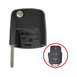 Volkswagen VW Flip Remote Head Square Type