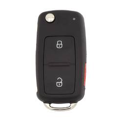 Volkswagen VW UDS Flip Remote Key Shell 2+1 Button