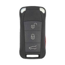 Coque de clé télécommande Porsche Flip 3+1 boutons avec panique latérale
