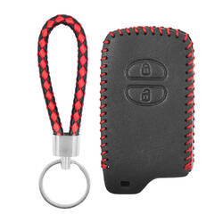 Estojo de couro para Toyota Smart Remote Key 2 botões