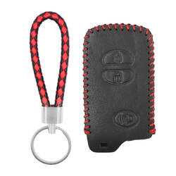 Estojo de couro para Toyota Smart Remote Key 2+1 botões