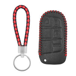 Leather Case For Jeep Smart Remote Key 3+1 Buttons JP-H