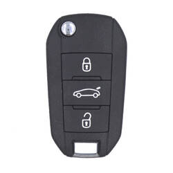 Citroen Flip Uzaktan Kumanda Anahtarı 3 Düğmeli 433MHz AES Transponder