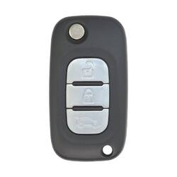 Renault Fluence Megane 3 Flip Remote Key 3 Buttons 433MHz PCF7961A Transponder
