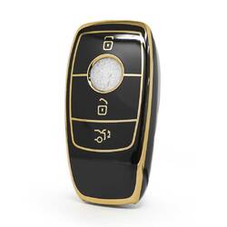 Nano High Quality Cover For Mercedes Benz E Series Remote Key 3 Buttons Black Color