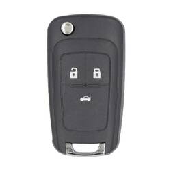 Chevrolet Cruze 2010-2017 Flip Smart Remote Key 3 Botões 433Mhz PCF7952E Transponder