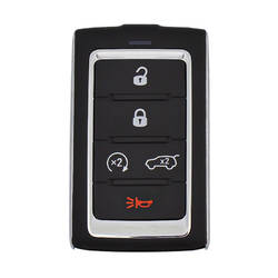 Control remoto inteligente original Jeep Wagoneer 2021 de 4 + 1 botones, 433 MHz, 68377534AB