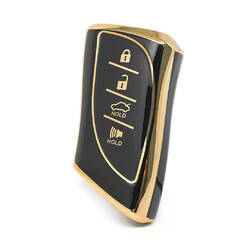 Couverture Nano de haute qualité pour la nouvelle clé à distance Lexus 3 + 1 boutons couleur noire