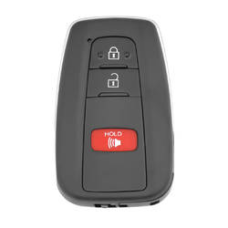 Coque de clé télécommande intelligente Toyota CH-R RAV4 2019, 2 + 1 boutons