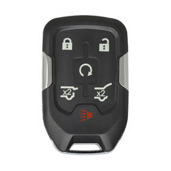 Coque de clé télécommande intelligente Chevrolet GMC 2016, 5 + 1 boutons