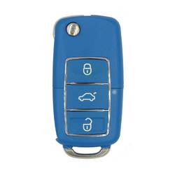 Face to Face Universal Flip Remote Key 3 Buttons 315MHz VW Type Blue Color RD264