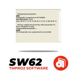 Tmpro SW 62 - Key copier for ID11-ID12-ID13 and ID33 fixed keys