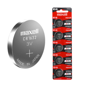 Maxell CR1632 Universal Battery Cell Card (5 PCs Pack)