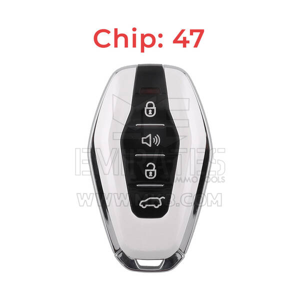 Jetour Original Smart Remote Key 3+1 Buttons 433MHz 47 Chip White Color