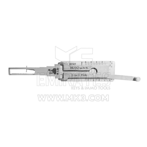 أداة فك التشفير الأصلية Lishi 2-in-1 HU92 + SL-AG