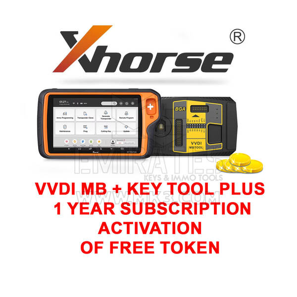 Xhorse VVDI MB + Key Tool più abbonamento di 1 anno con attivazione del token gratuito