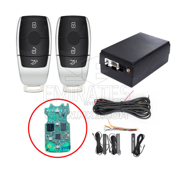 El kit de entrada sin llave para automóviles Mercedes FBS4 funciona con el botón de arranque OEM de fábrica (Agregar clave) ESW309C-BE2