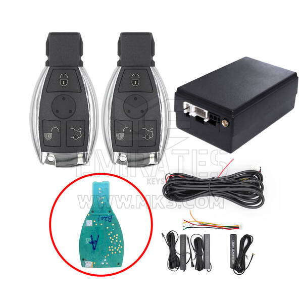 El kit de entrada sin llave para automóviles Mercedes FBS4 funciona con el botón de arranque OEM de fábrica (Agregar clave) ESW309C-BE