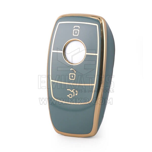 Nano High Quality Cover For Mercedes E Series Remote Key 3 Buttons Gray Color Benz-B11J3