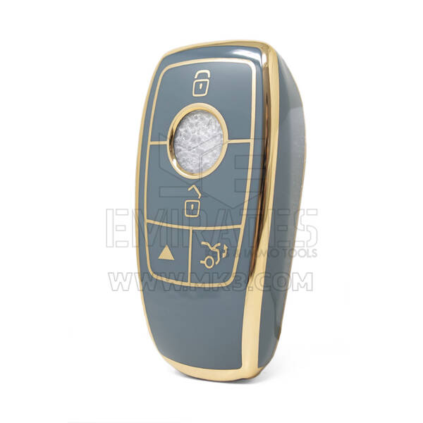 Nano High Quality Cover For Mercedes E Series Remote Key 4 Buttons Gray Color Benz-B11J4