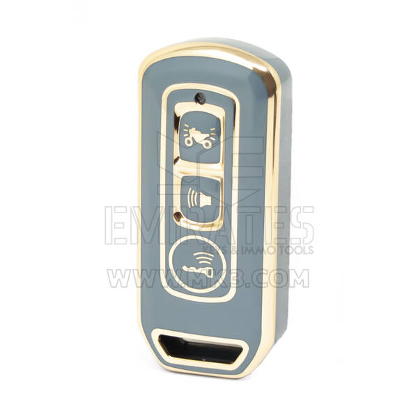 Nano – couvercle de haute qualité pour clé télécommande Honda, 3 boutons, couleur grise, HD-I11J