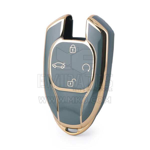 Nano – housse de haute qualité pour clé télécommande intelligente Trumpchi, 4 boutons, couleur grise, CQ-E11J