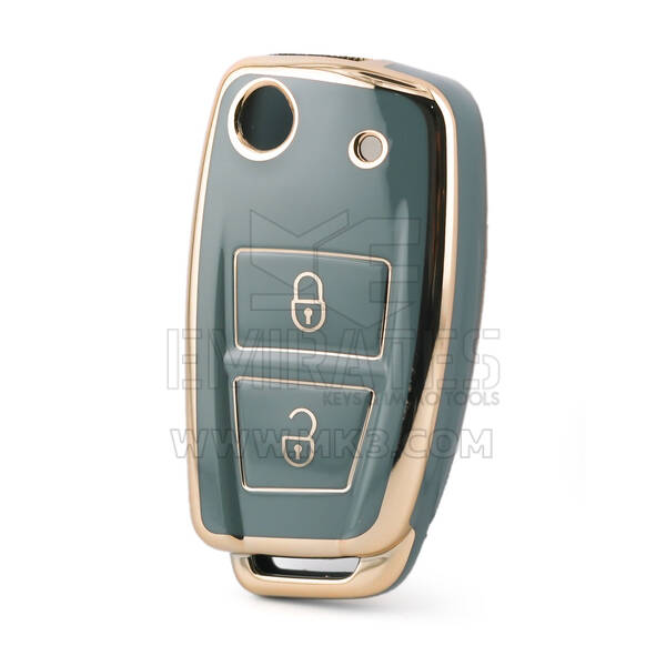 Nano – couvercle de haute qualité pour clé télécommande Dongfeng, 2 boutons, couleur grise, DF-B11J