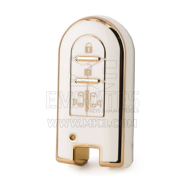 Capa nano de alta qualidade para chave remota Toyota 4 botões cor branca TYT-G11J4B