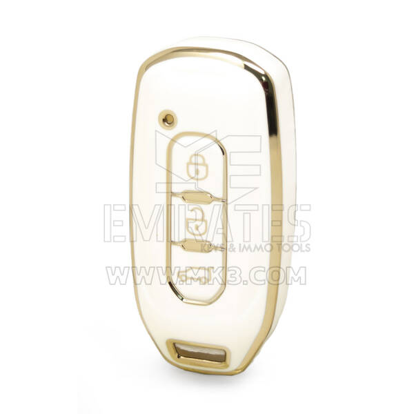Нано-высококачественный чехол для дистанционного ключа Ford с 3 кнопками белого цвета Ford-H11J