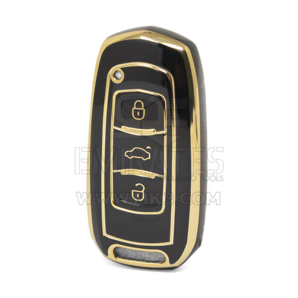Nano – couvercle de haute qualité pour clé télécommande Geely, 3 boutons, couleur noire, GL-A11J